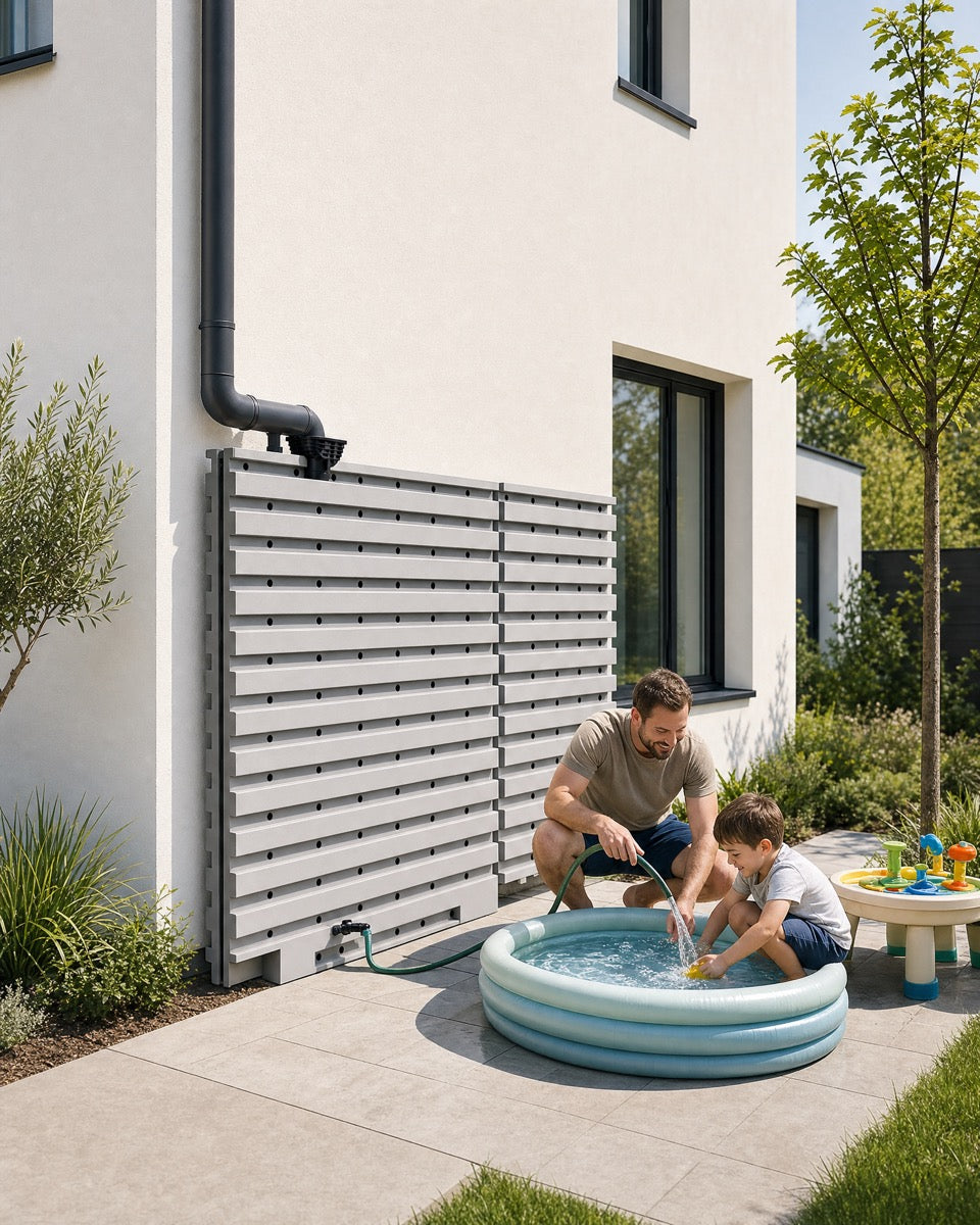 Regenwasserwand vs. Zisterne im Vergleich