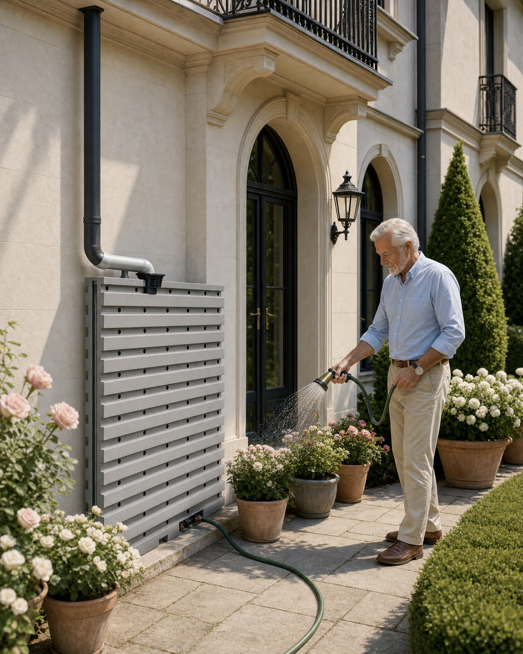 Rain Water Wall – Réservoir d'eau de pluie modulaire 1000 L