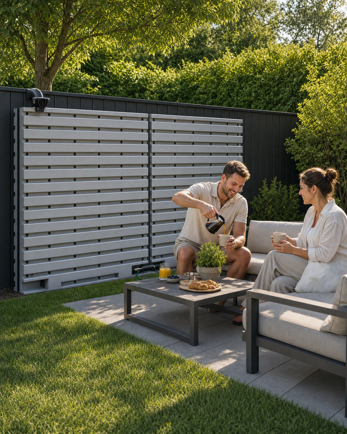 Rain Water Wall – Réservoir d'eau de pluie modulaire 1000 L