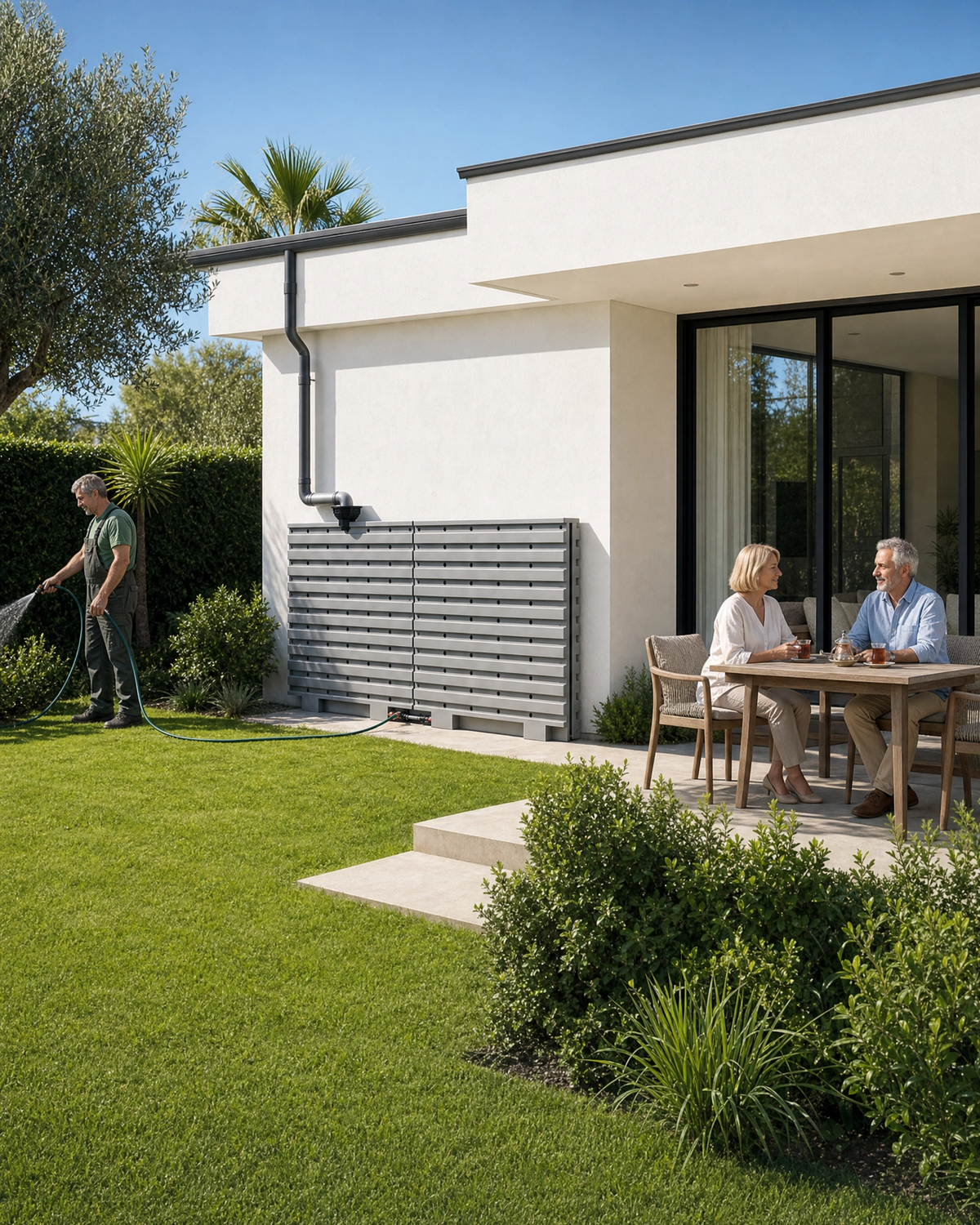 Rain Water Wall – Réservoir d'eau de pluie modulaire 1000 L